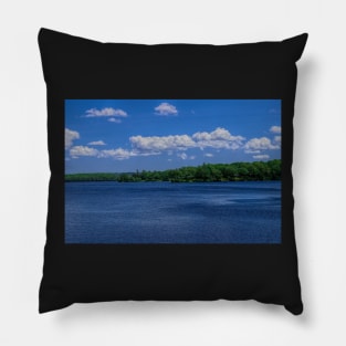 Summer sunny day at the lake Pillow