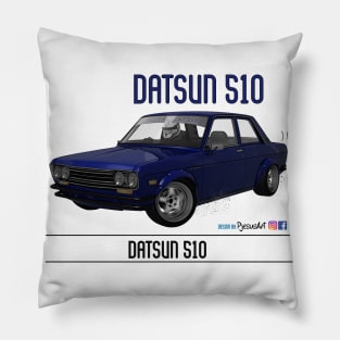 Datsun 510 Dark Blue Pillow