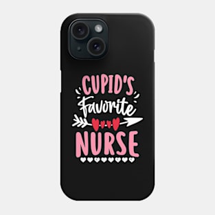 Cupid_s Favorite Nurse Valentines Day Hearts Day RN Medical Phone Case