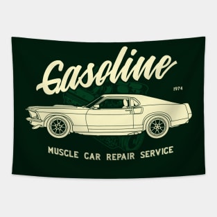 Gasoline, Muscle Car Repair service vintage art Tapestry