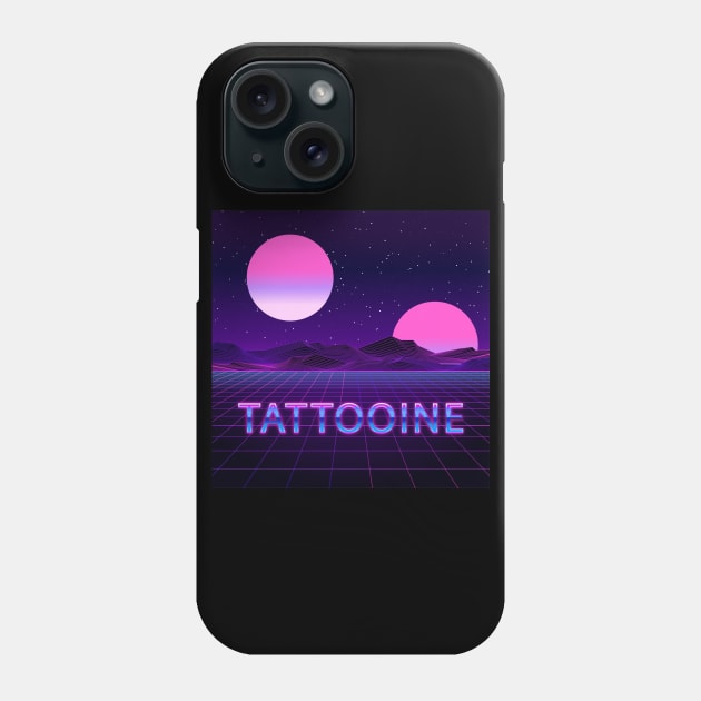 Tatooine Retro 80s Phone Case by Dotty42