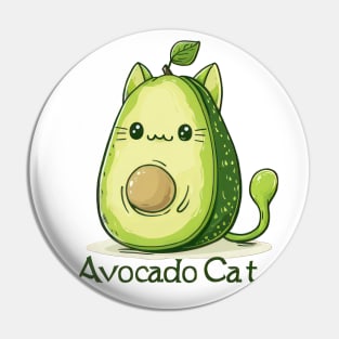 Avocado Cat Pin