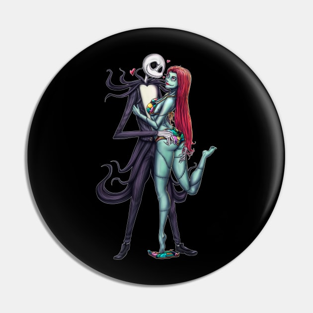 Jack and Sally Pin by Mikeywear Apparel