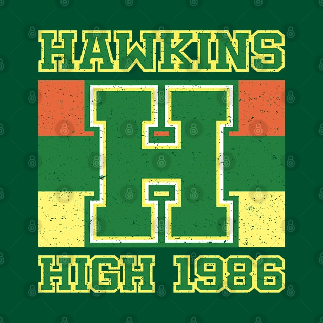 Stranger - Hawkins HS 1986 by Design By Leo