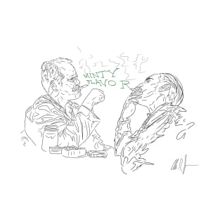 "Minty Flavor" [Outline] T-Shirt