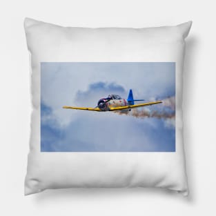 T-6 Texan in the Clouds Pillow