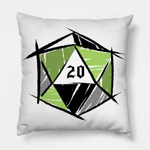 Aro Pride Dice Pillow by Han B