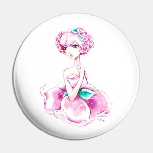 Lady Rose Shoujo Anime Art Pin