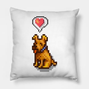 Stardew Valley Happy Dog (Sitting) Pillow