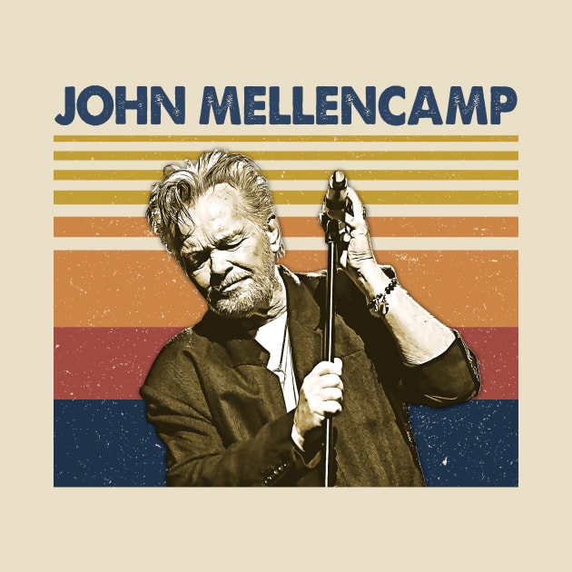 John Country Mellencamp Vintage Retro by FrancisMcdanielArt