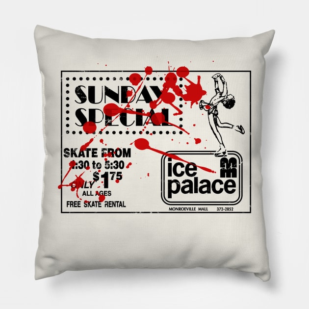 Ice Palace Monroeville Mall Skate Pillow by StudioPM71