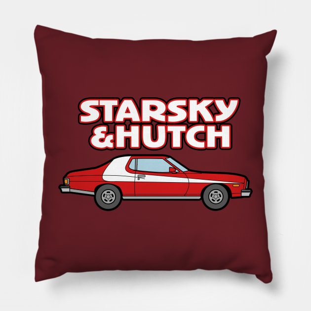 starsky and hutch car Pillow by nataliawinyoto