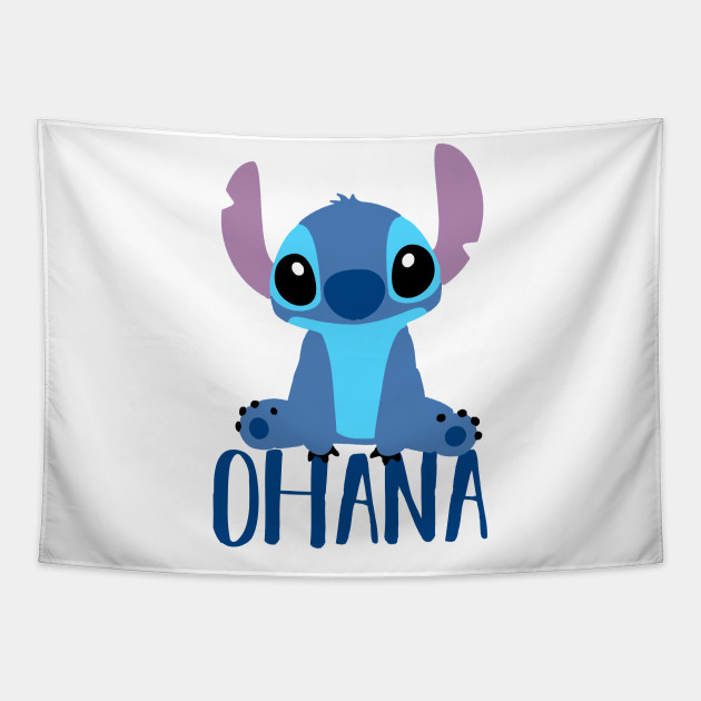 Stitch Ohana Lilo And Stitch Tapestry sold by Kellina Standardized, SKU  24492509