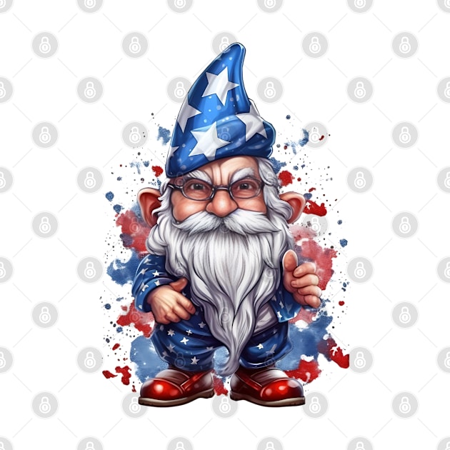 4th of July Gnome #3 by Chromatic Fusion Studio