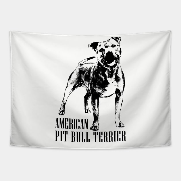 American Pit Bull Terrier - APBT Tapestry by Nartissima