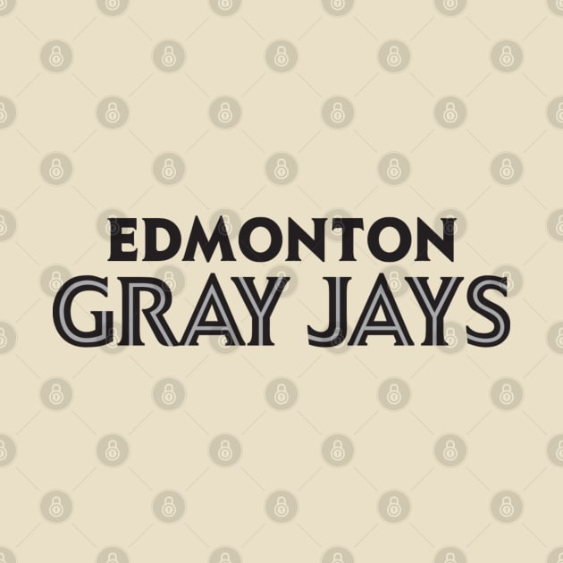 Club Wordmark (black) by Gray Jays Baseball Club