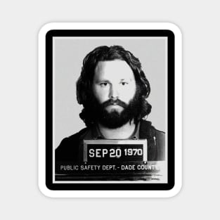 JIM MORRISON MUGSHOT Magnet