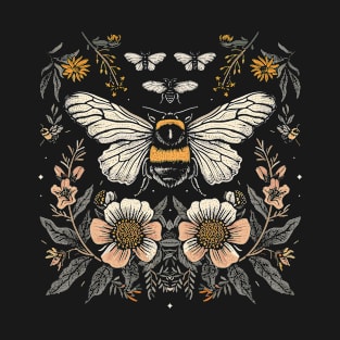 Vintage Aesthetic Butterflies Flower Nature Butterfly Wings T-Shirt