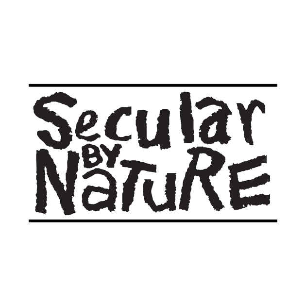 Black Logo Tee by secularbynature