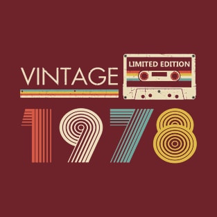 Vintage 1978 Limited Edition Cassette T-Shirt