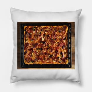 Homemade pepperoni pizza Pillow