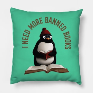 I Need Banned Books Pillow