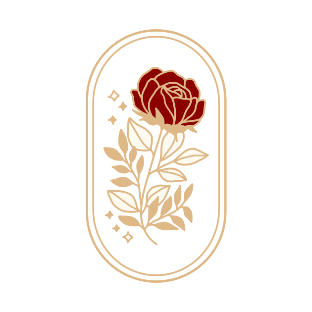 Rose Flower Emblem by thecolorblooms