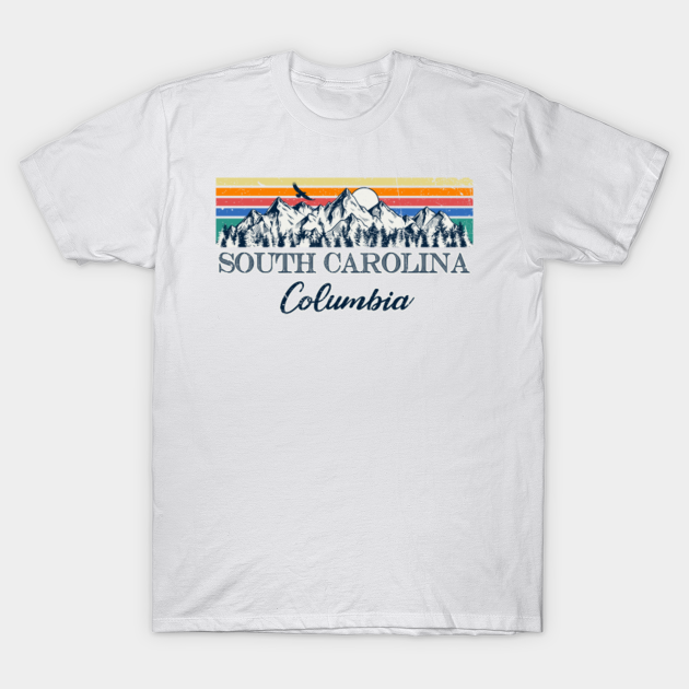 Discover Columbia South Carolina Retro Vintage Aesthetic - Columbia South Carolina - T-Shirt