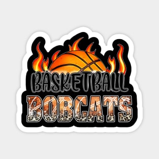 Classic Basketball Design Bobcats Personalized Proud Name Magnet