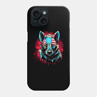 Patriotic Hyena Phone Case