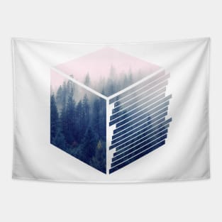 Geometric nature - Cube Tapestry