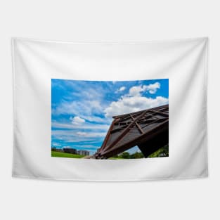 outdoor park theatre ecopop urban structure building ceiling photo art Tapestry