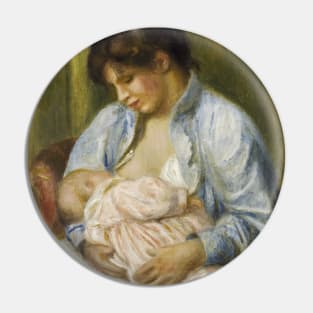 A Woman Nursing a Child by Auguste Renoir Pin