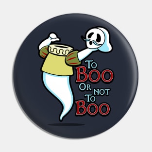 Funny Cute Victorian Shakespeare Ghost Funny Boo Retro Vintage Meme Pin