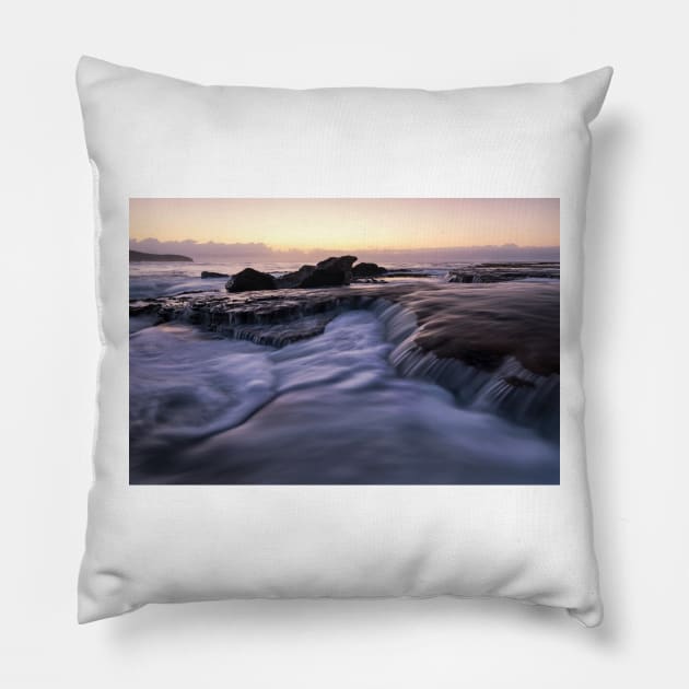 Purple Cascades Pillow by Geoff79