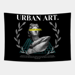 black modern art Tapestry