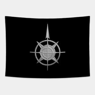 Pointing The Way - compass symbol Tapestry