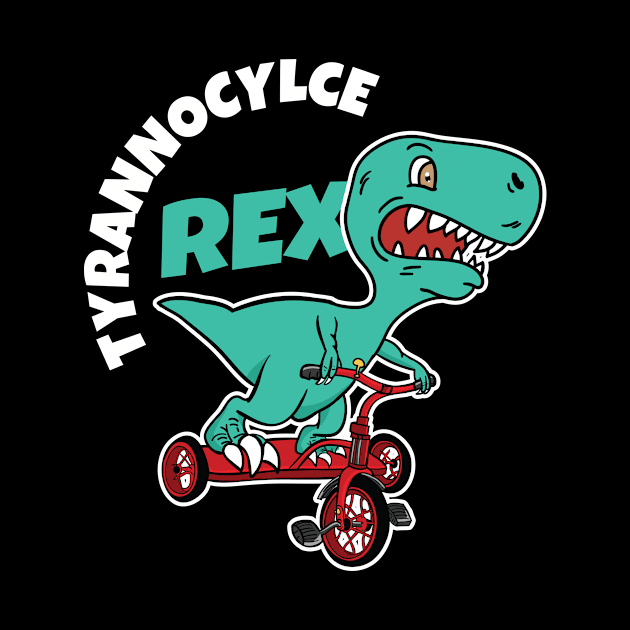 Dino Trex Tyrannocycle Rex by HBfunshirts