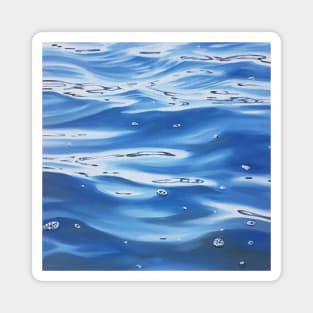 Relocation - lake water painting Magnet