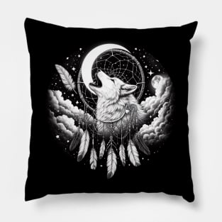 Wolf Dreamcatcher Pillow