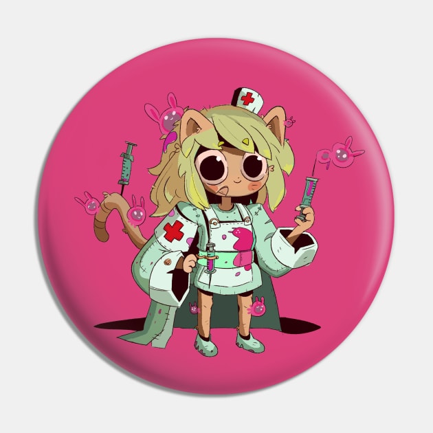 Nurse and Curse Pin by StickyAndSleepy