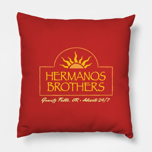 Hermanos Brothers Pillow by GoAwayGreen