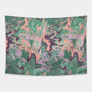 Garden Fairy Marble - Digital Paint Spill Tapestry