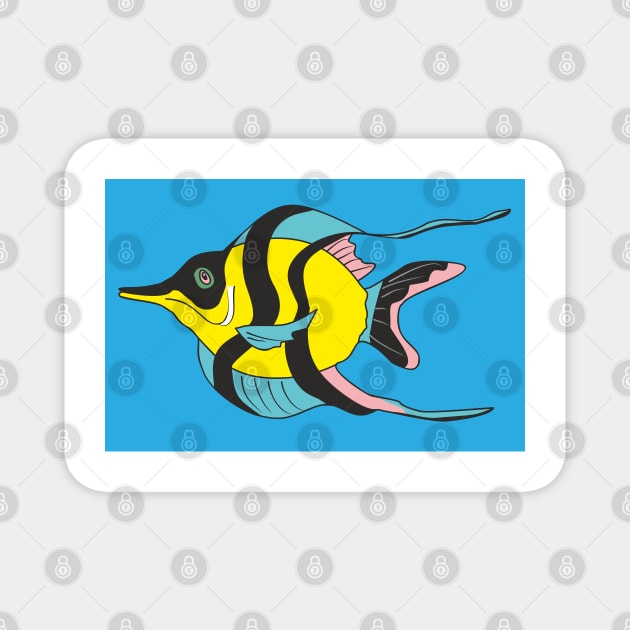 Tropical fish Magnet by Alekvik