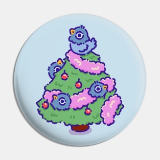 pigeons on a christmas tree Pin