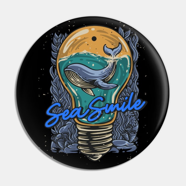 WHALE (SEA SMILE) Pin by S-Log