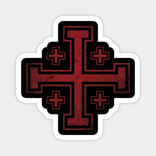 Kingdom of Jerusalem Cross Magnet