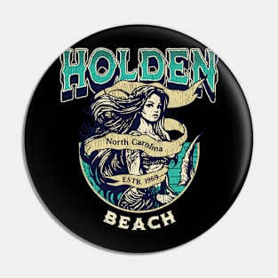 Holden Beach, NC Summertime Vacationing Mermaid Pin