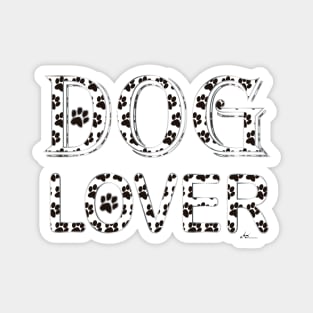 Dog Lover Design with cute paws Magnet