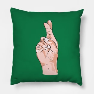 Cross your fingers! Pillow